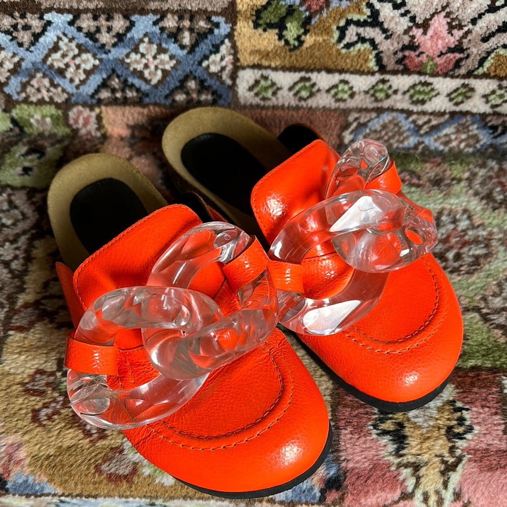 JW Anderson iconic lucite chain clog